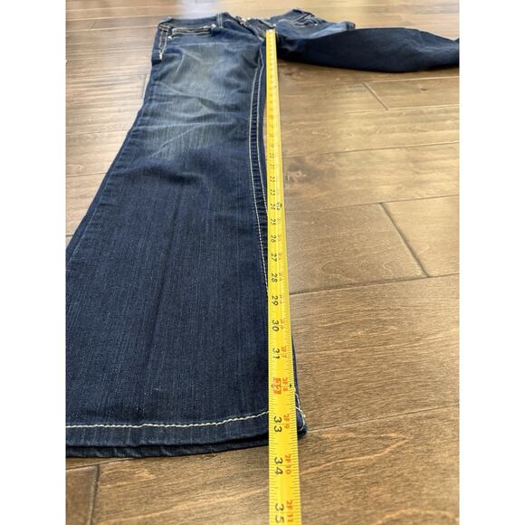 Ariat Womens Blue Real Denim Western Wear Straight Leg Jeans Size 30L - Picture 9 of 10